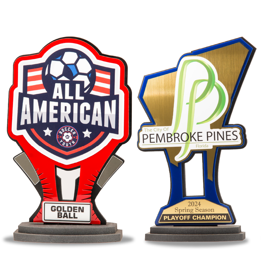 CUSTOM DESIGN - INDIVIDUAL TROPHY (7" to 9.5" inches heigh)